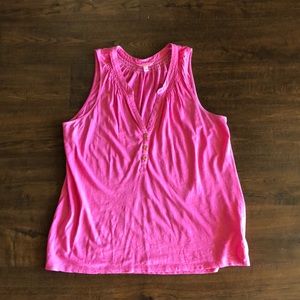Pink Lilly Sleeveless Essie Shirt